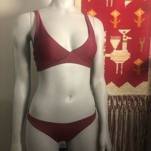 Burgundy Honubelle bikini!! Small